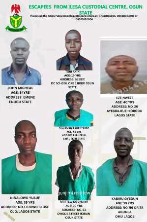 Prison Break In Osun State: Seven Inmates on The Loose - Nigeria Gossip
