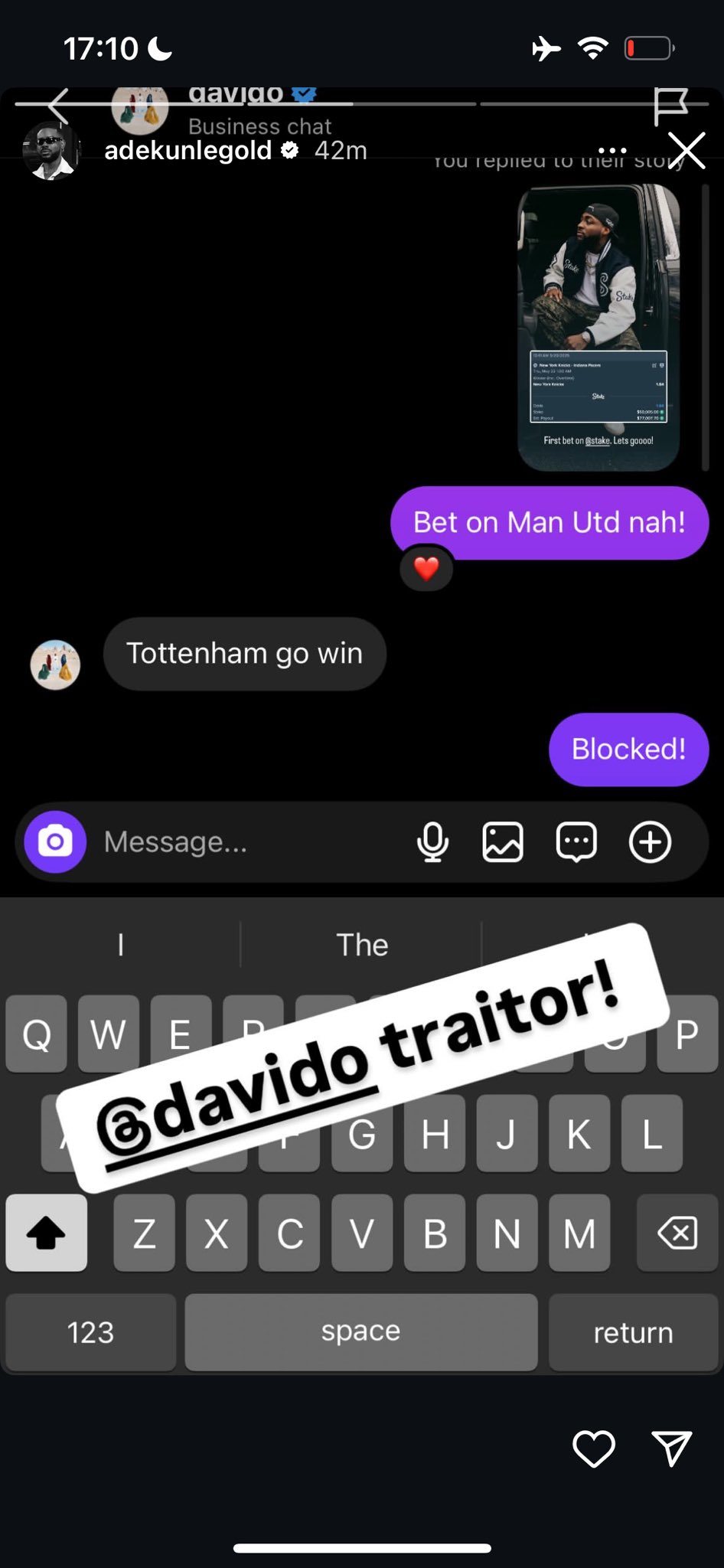 Adekunle Gold and Davido Chat - Nigeria Gossip