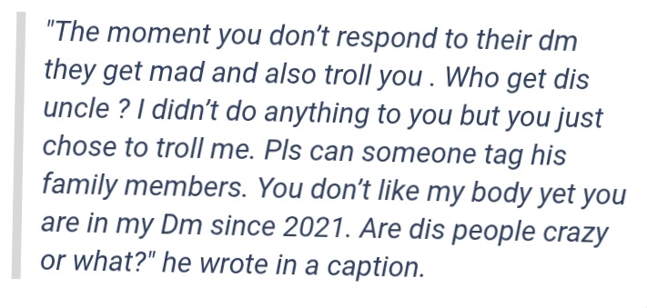 Bobrisky message  - Nigeria Gossip