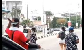 Angela Okorie's armed jogging pics - Nigeria Gossip