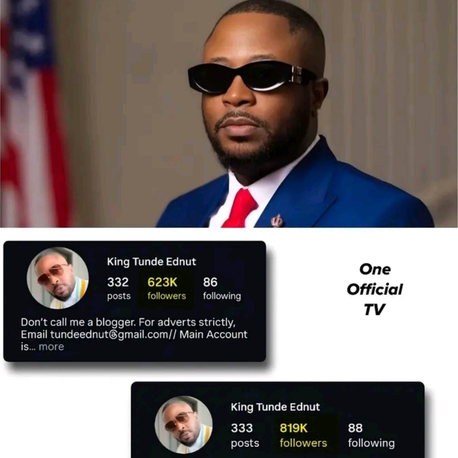 Tunde Ednut Loses Instagram Page Again, Fans Rush To New Backup Account - Nigeria Gossip and Scandals