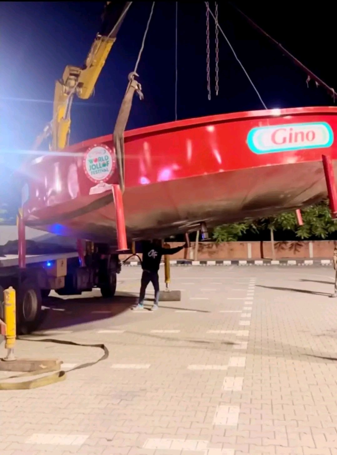 Hilda Baci big jollof rice pot