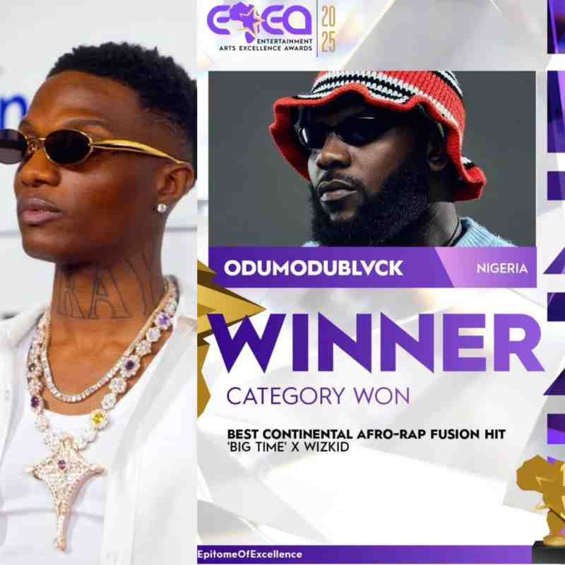 Wizkid Bags Songwriter Crown at 2025 EAEA Awards — But the Real Tea is in the Speech He Didn’t Give - Related Nigeria Gossip