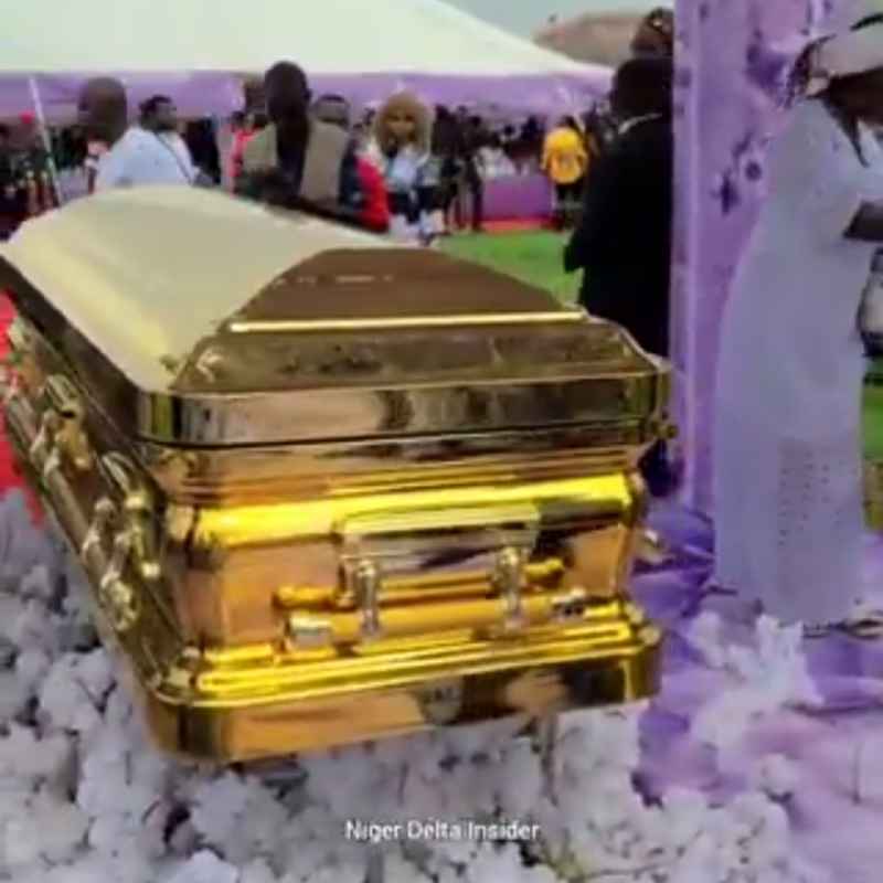 Prophet Fufeyin's Mother Buried in Gold-Plated Casket Amid Extravagance Row