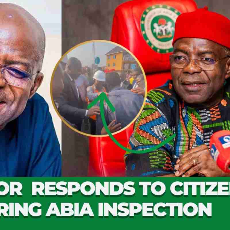 Governor Alex Otti Stops Inspection to Help Crying Man Begging for Food and Work in Abia - Nigeria Gossip and Scandals
